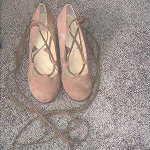 Lace up wedges Adrienne Vittadini